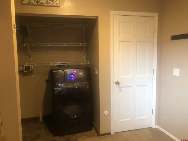 a close view of walk in closet