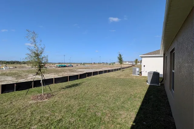 a view of a balcony with an outdoor space