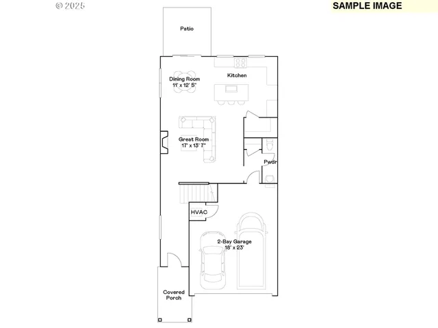 a picture of a bench in front of a wall