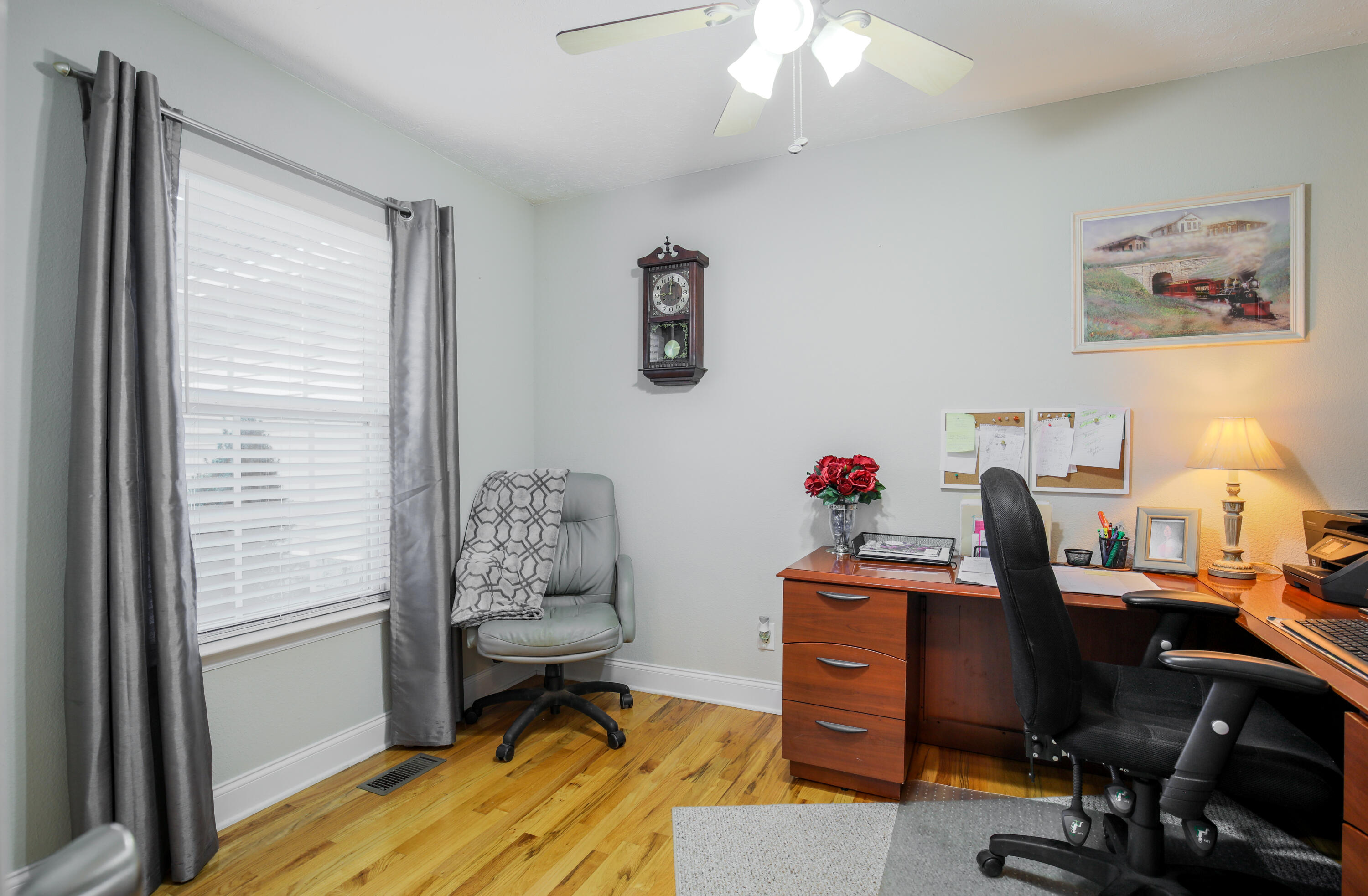 444 Deerfield Road Chickamauga, GA 30707 - Photo 17 of 98 Home Office w/ Hardwood Floors