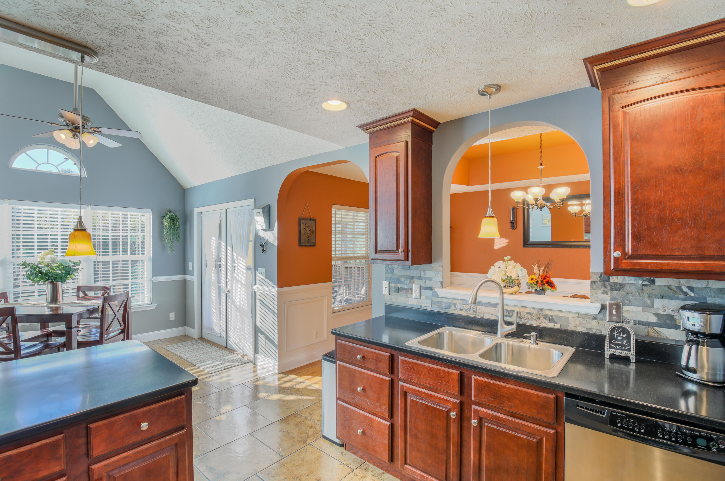 444 Deerfield Road Chickamauga, GA 30707 - Photo 25 of 98 Arched Pass-Through Opening to Dining