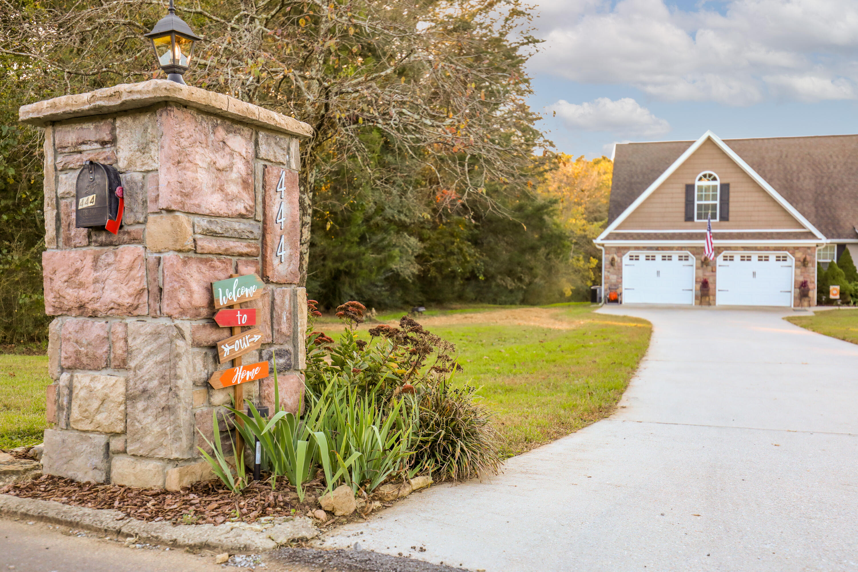 444 Deerfield Road Chickamauga, GA 30707 - Photo 6 of 98 Stone Mailbox w/ Light