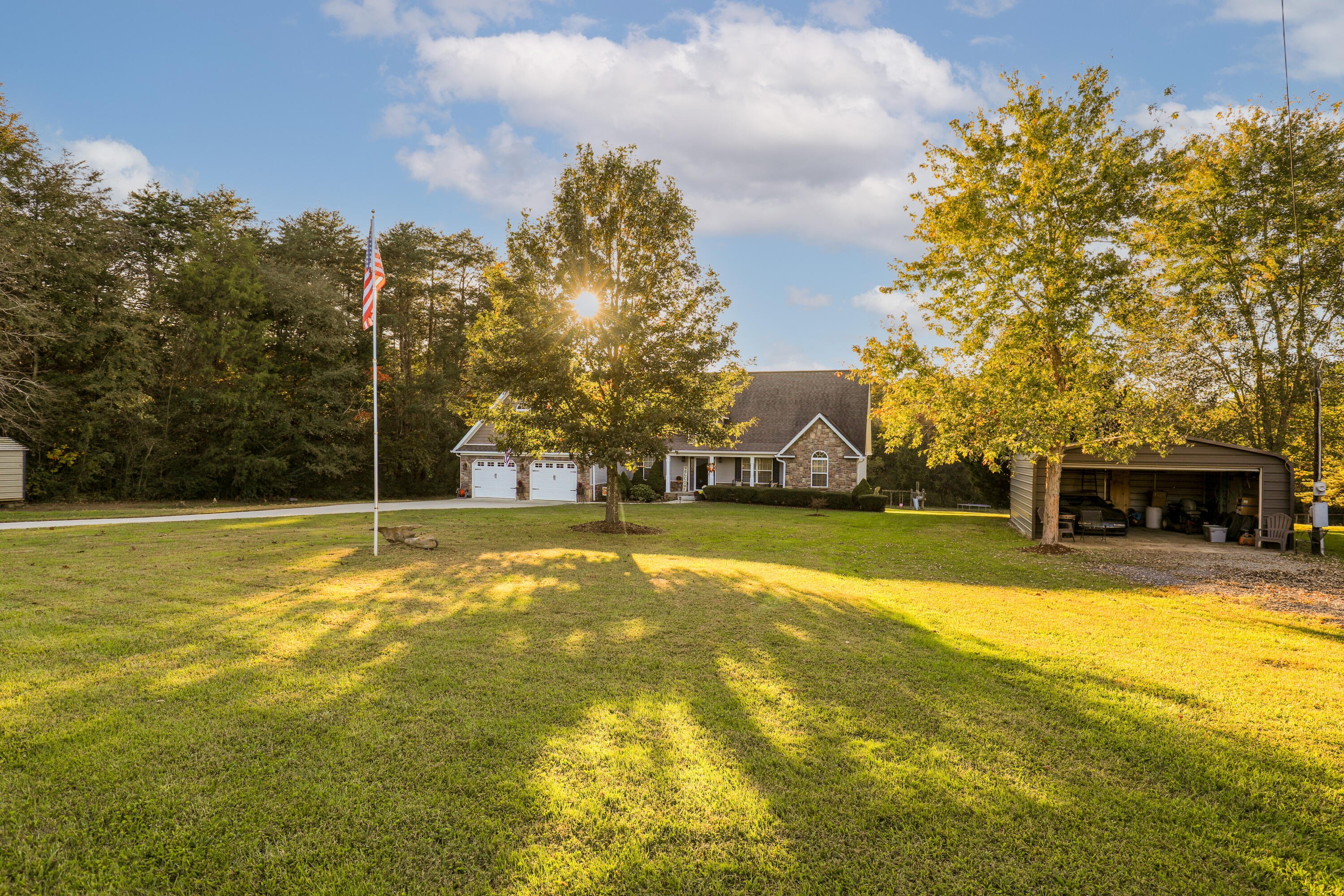 444 Deerfield Road Chickamauga, GA 30707 - Photo 59 of 98 Large Front Yard w/ Flag Pole