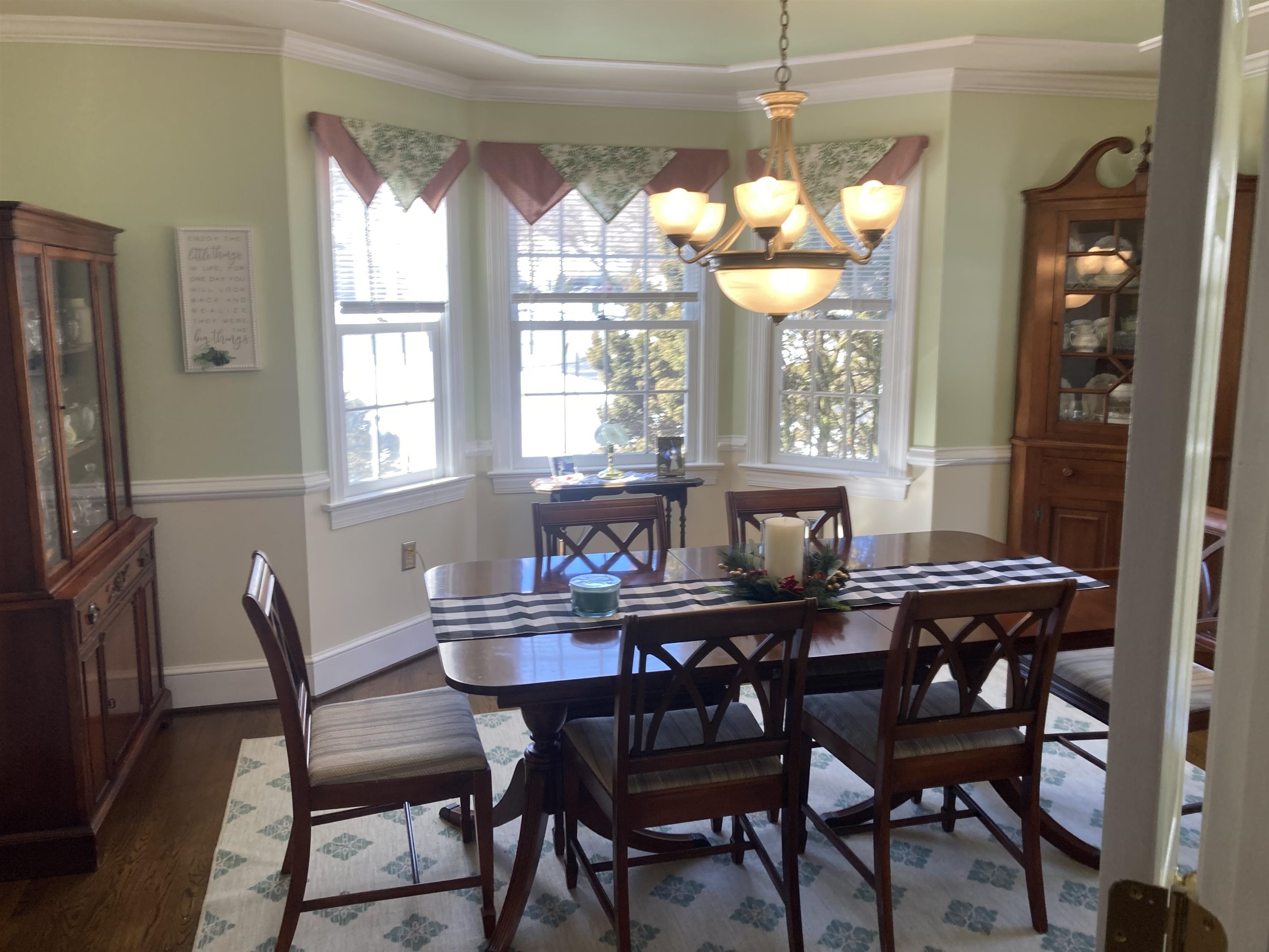 36 Spring Court Waynesboro, VA 22980 - Photo 14 of 72 a dining room with furniture a chandelier and a rug