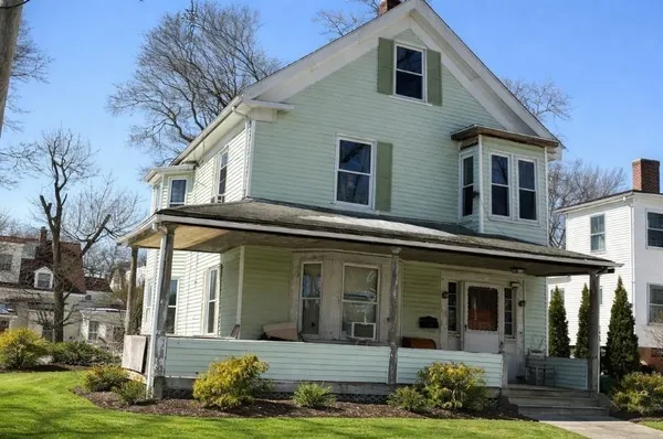 a front view of a house