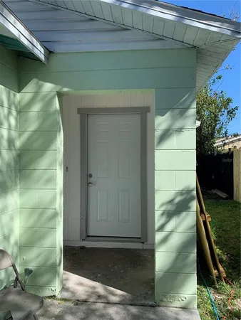a view of a door