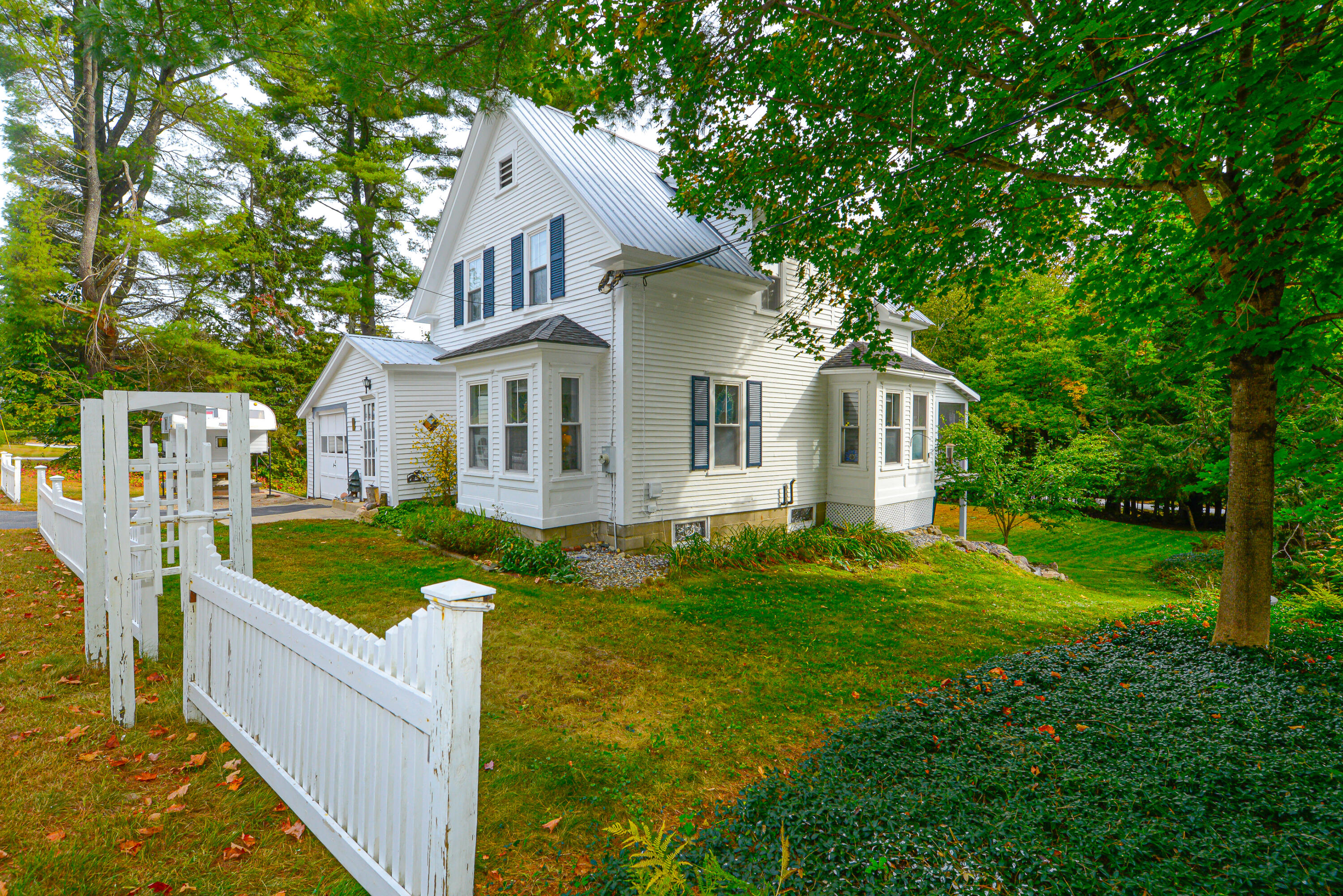 Right side of house