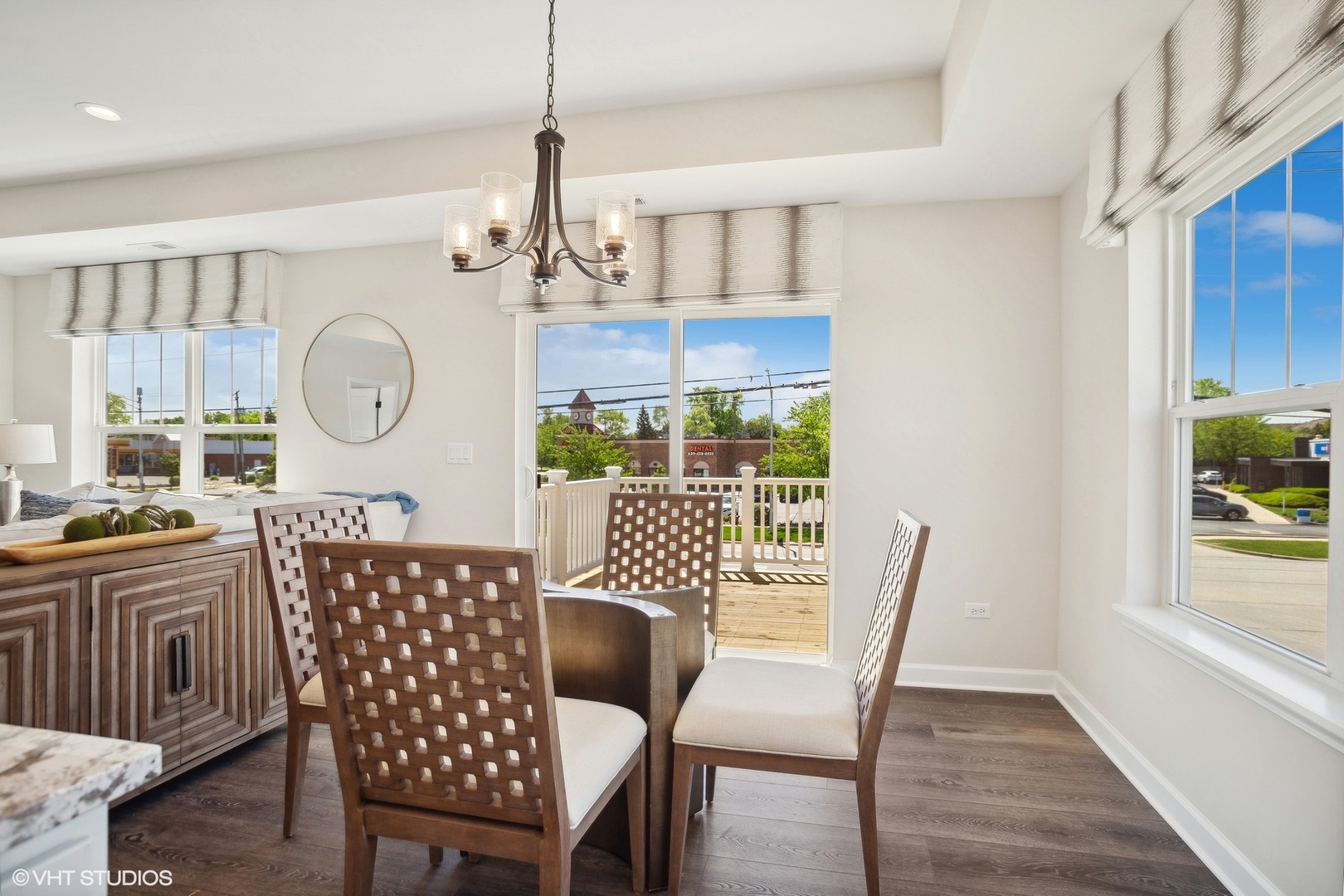 327 Masters Drive Addison, IL 60101 - Photo 7 of 16 a view of a dining room with furniture window and wooden floor