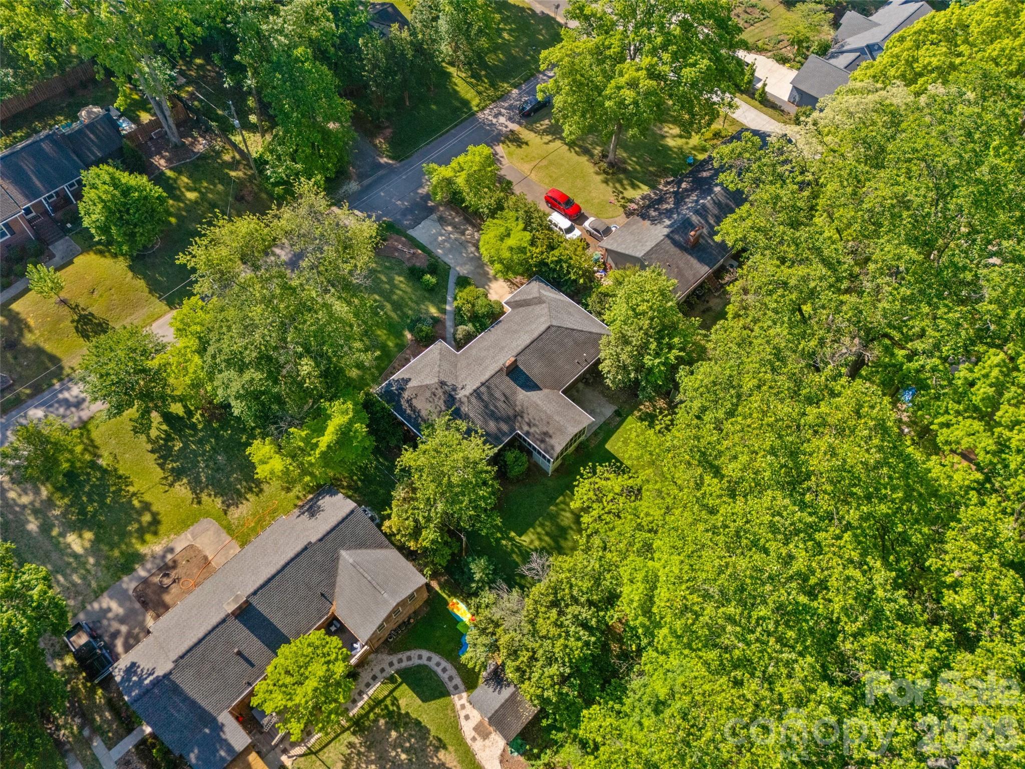 407 Pine Street Fort Mill, SC 29715 - Photo 41 of 45 an aerial view of a house with a yard