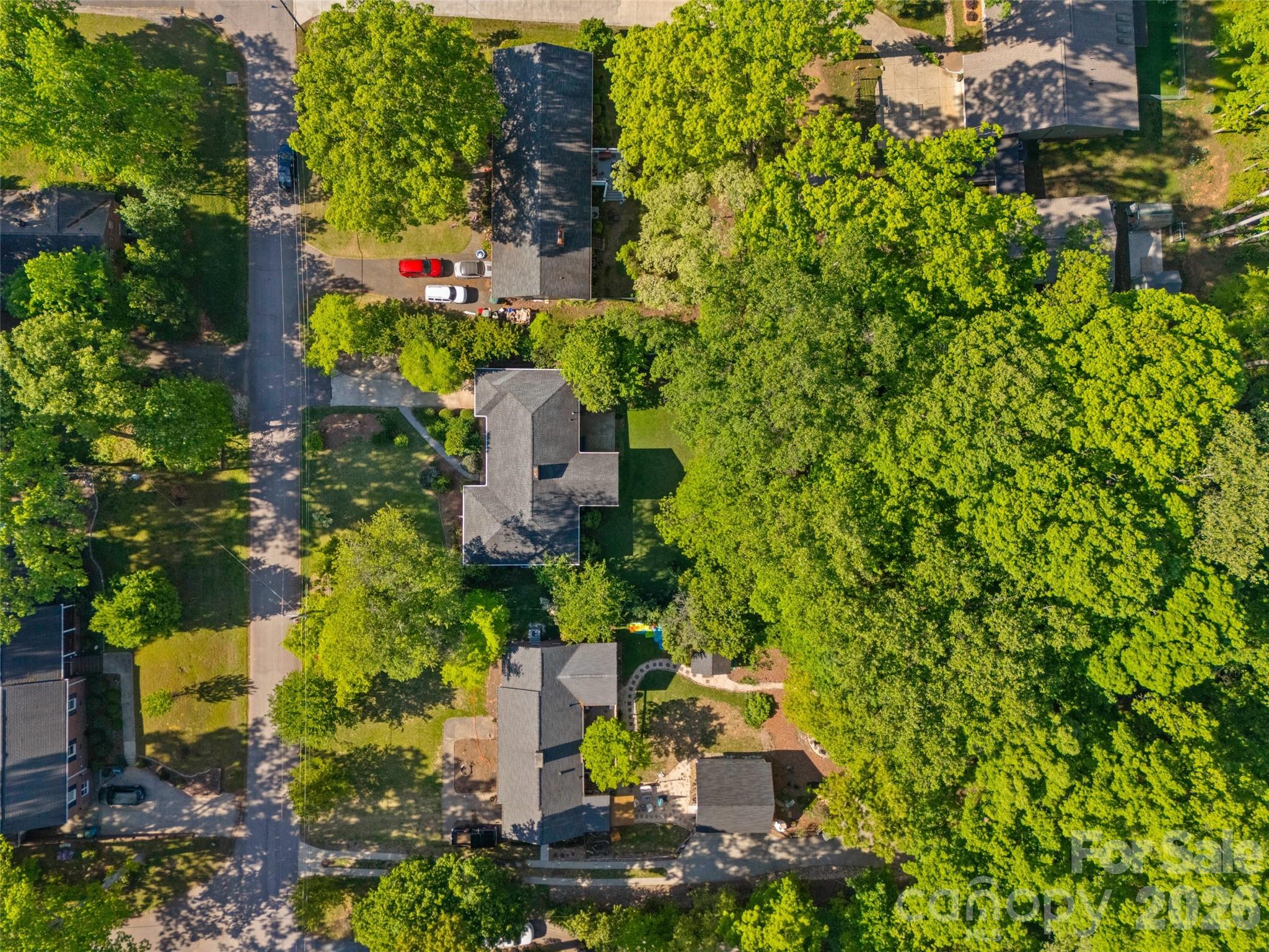 407 Pine Street Fort Mill, SC 29715 - Photo 42 of 45 an aerial view of a house with a yard