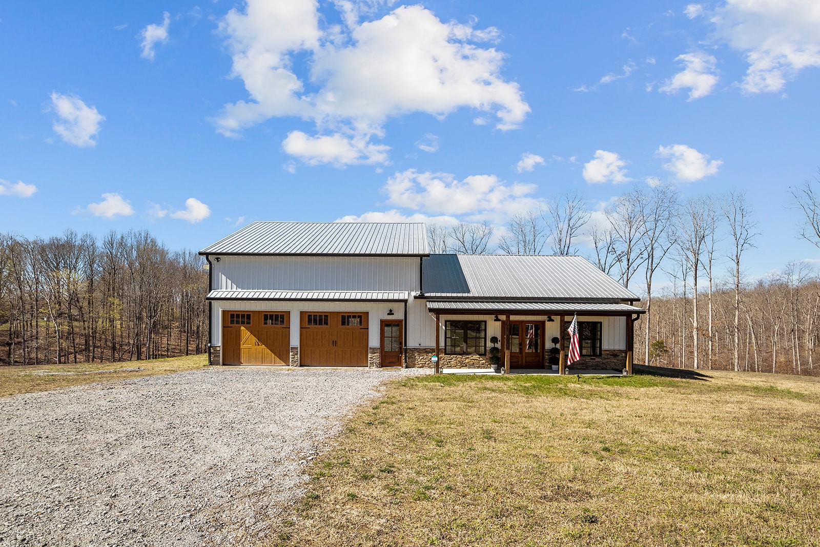 a front view of house with yard