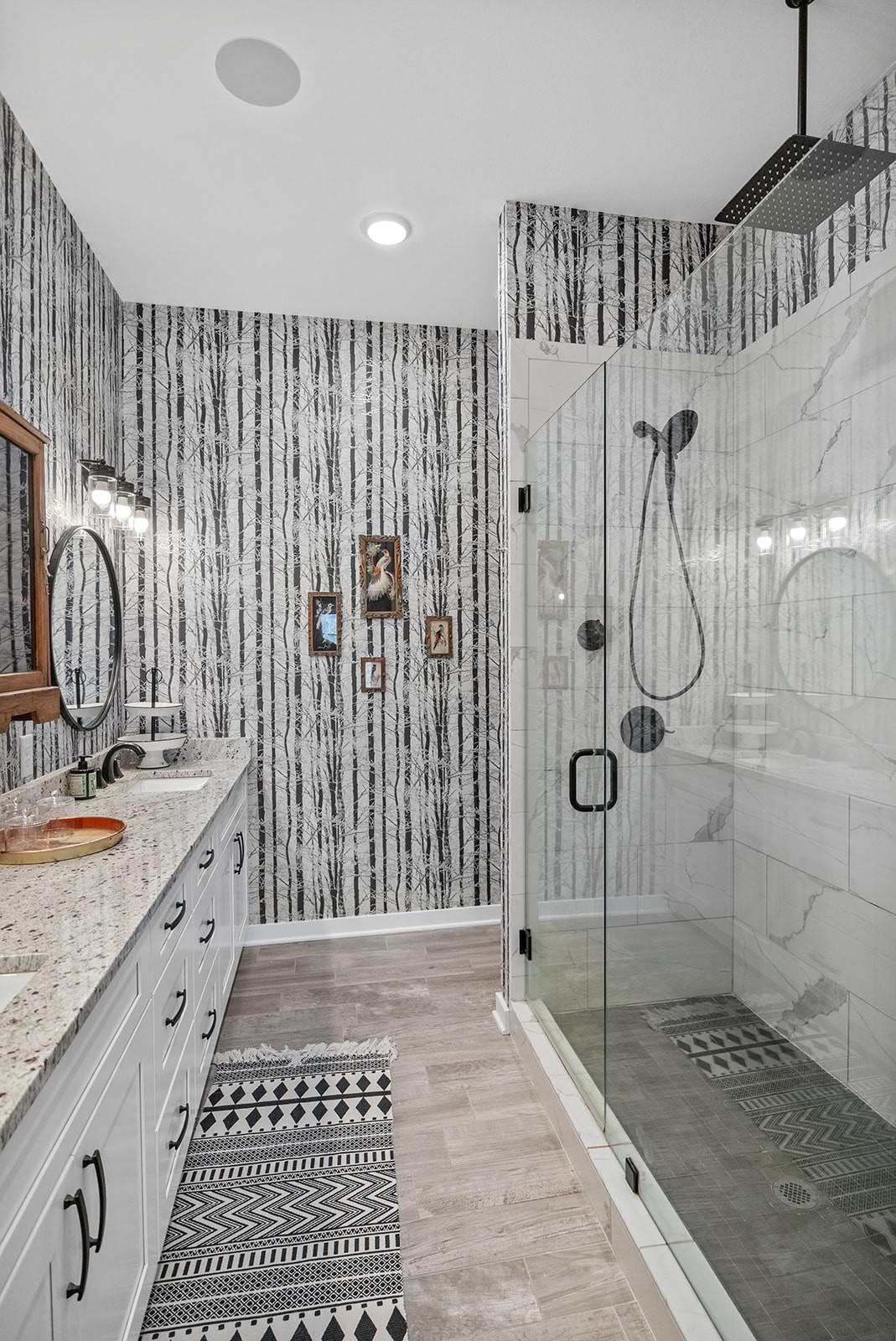 1319 Petty Road White Bluff, TN 37187 - Photo 23 of 45 a bathroom with a granite countertop sink a toilet and shower