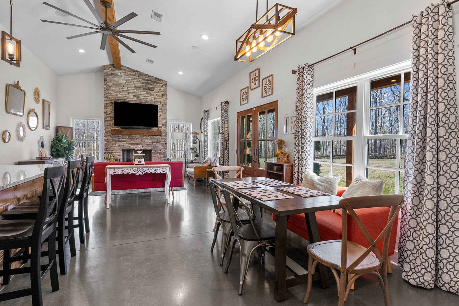 1319 Petty Road White Bluff, TN 37187 - Photo 4 of 45 a view of a dining room with furniture window and wooden floor