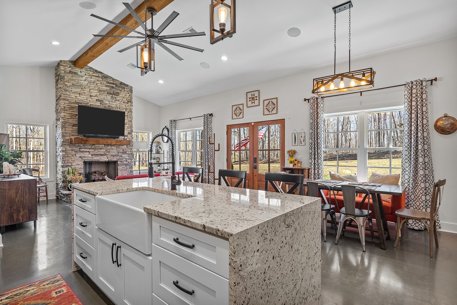 1319 Petty Road White Bluff, TN 37187 - Photo 8 of 45 a view of dining table chairs and fireplace