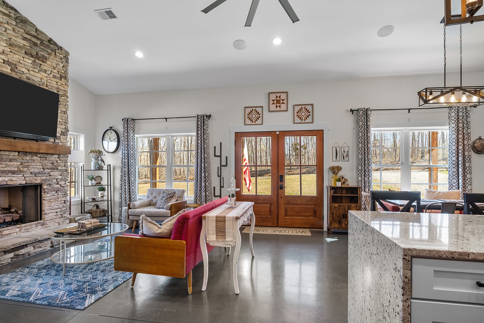 1319 Petty Road White Bluff, TN 37187 - Photo 10 of 45 a living room with furniture fireplace and flat screen tv