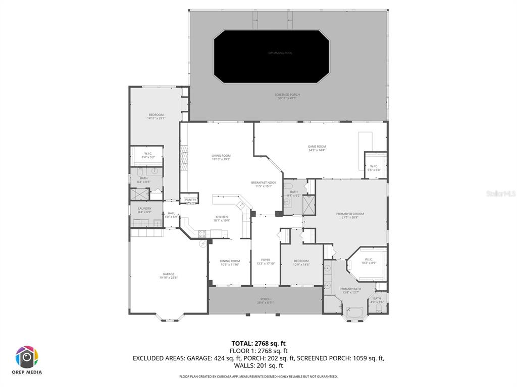 1969 Northwest 111th Loop Ocala, FL 34475 - Photo 48 of 48 a black and white photo of a living room