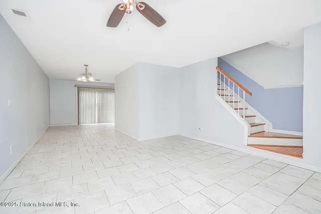 a view of an entryway with staircase