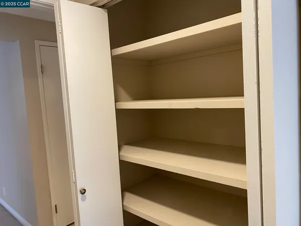 a close view of closet