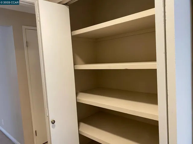a close view of closet