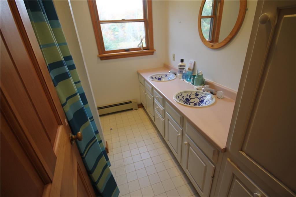 106-108 Ocean Point Road Boothbay Harbor, ME 04538 - Photo 13 of 18 The upstairs guest bathroom with...