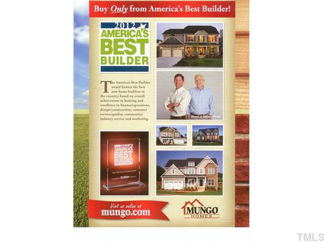 1029 Ileagnes Road Raleigh, NC 27603 - Photo 4 of 7 Mungo was awarded America's Best Builder by Builder Magazine for 2012! Buy ONLY from America's Best Builder!