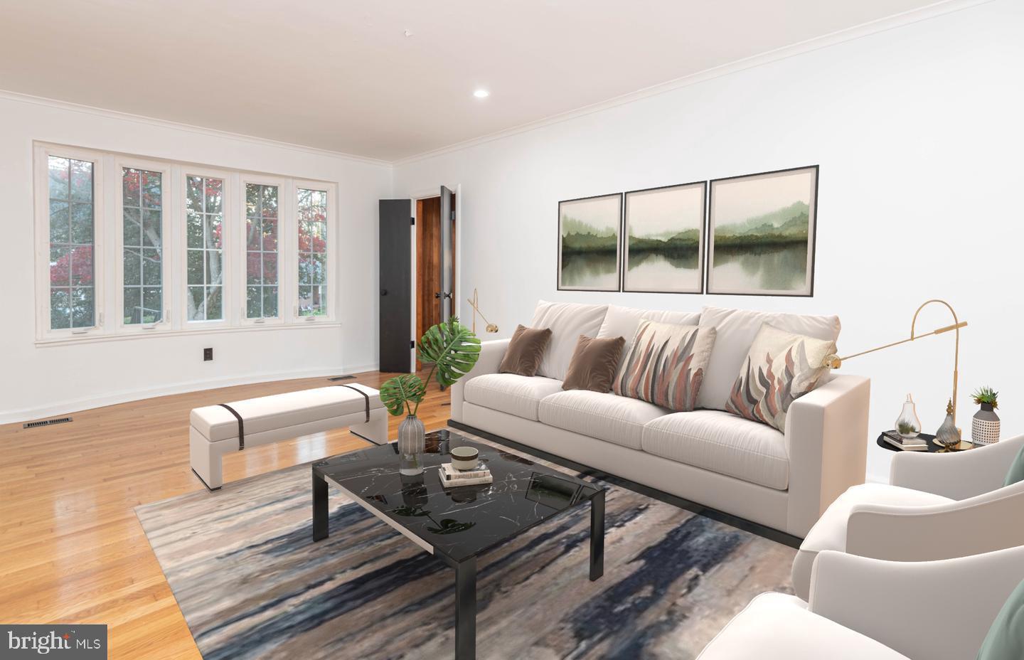 1323 Fernway Road Northwest Washington, DC 20012 - Photo 7 of 24 a living room with furniture and a window