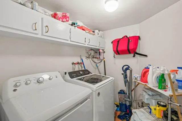 a room with storage and utility