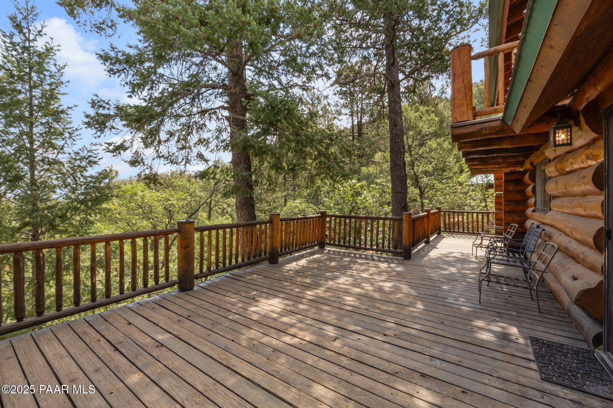 4575 East Combination Lane Prescott, AZ 86303 - Photo 44 of 50 a view of balcony with wooden floor and fence