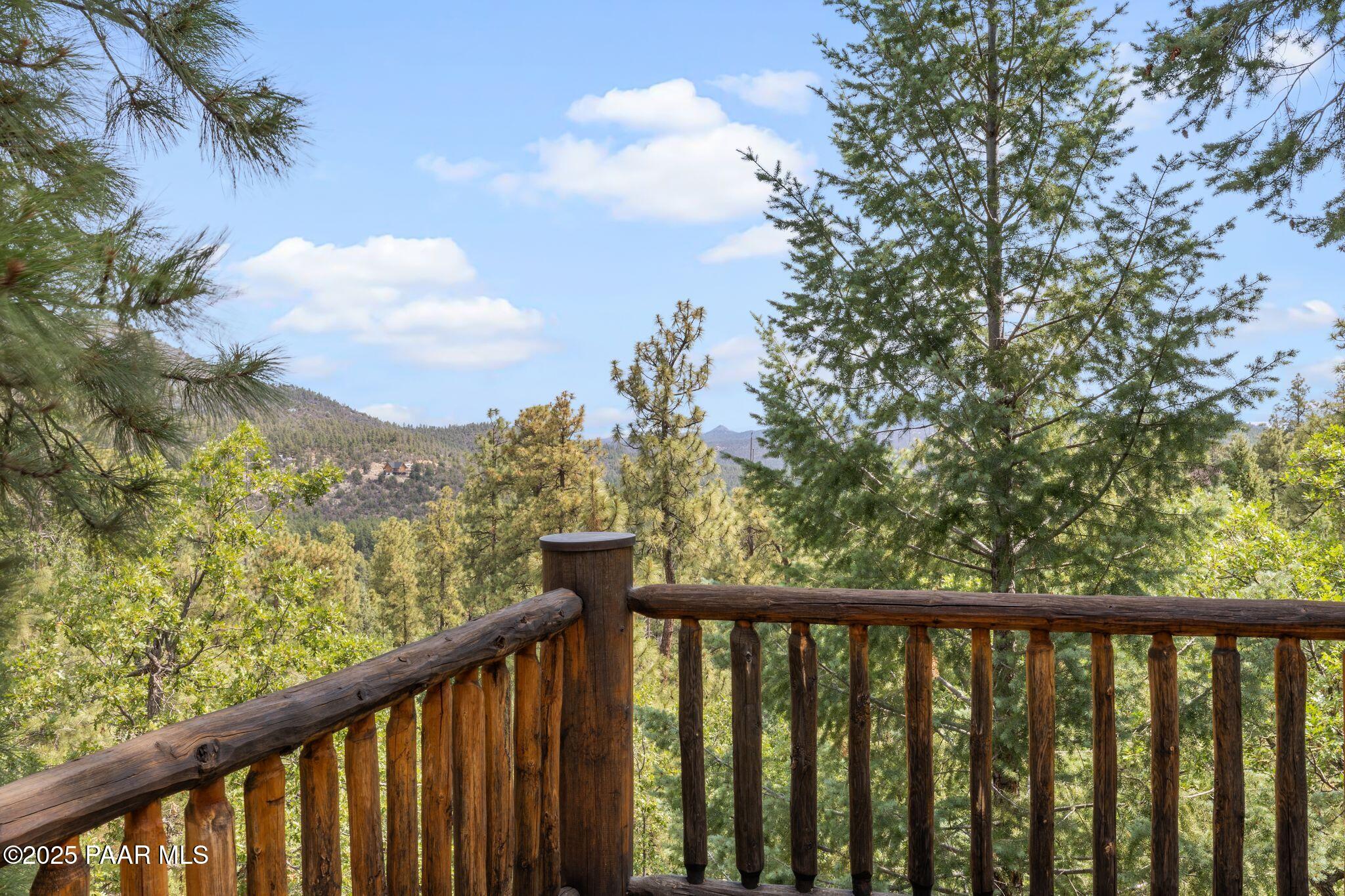 4575 East Combination Lane Prescott, AZ 86303 - Photo 45 of 50 a view of a balcony with wooden fence