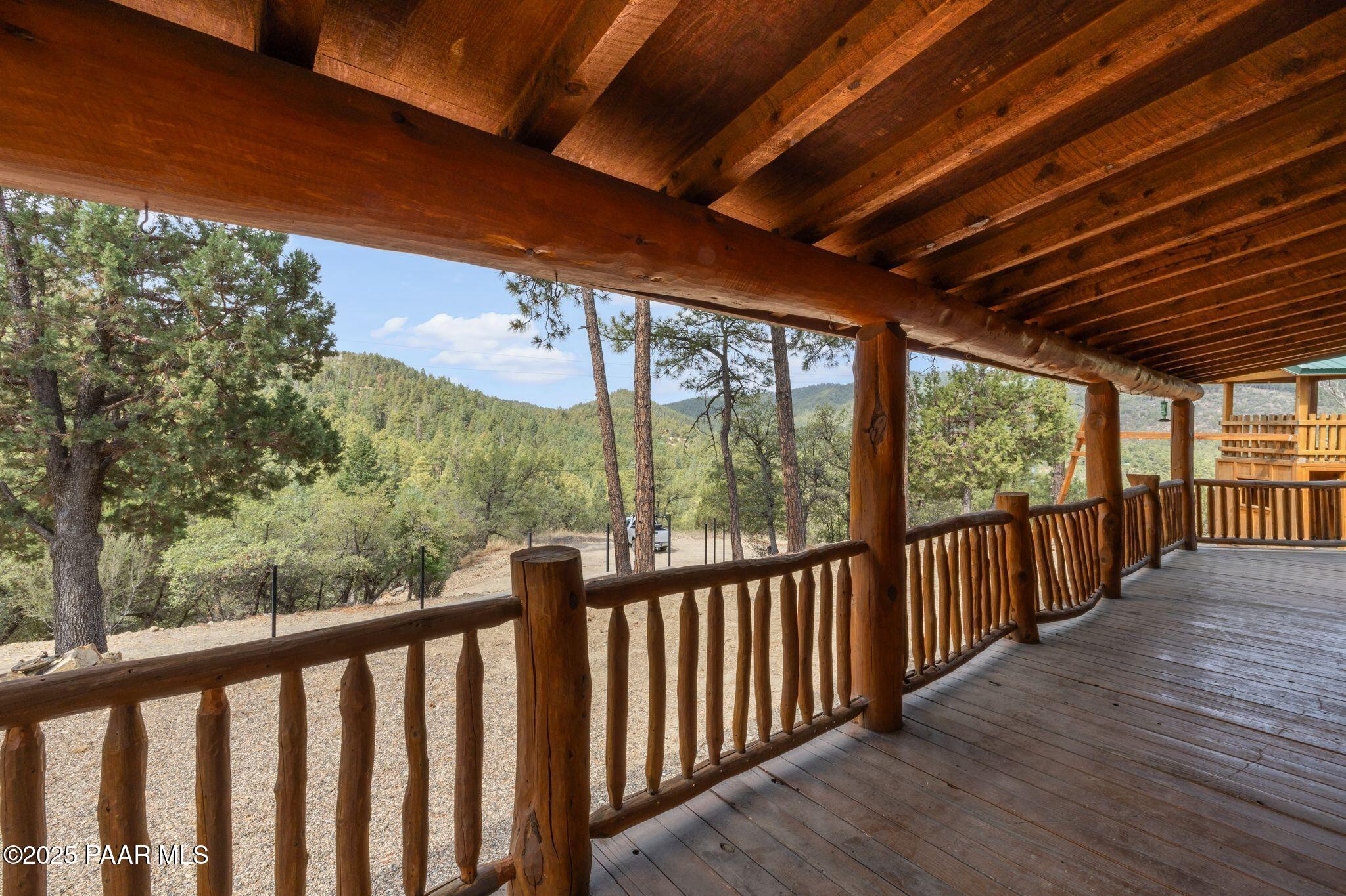 4575 East Combination Lane Prescott, AZ 86303 - Photo 6 of 50 a view of a porch with wooden floor