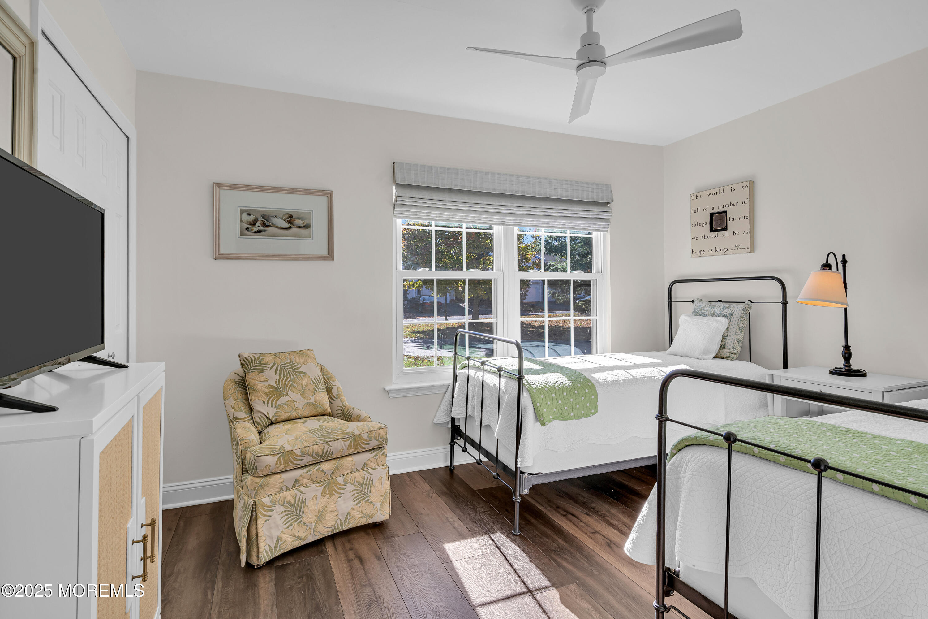 68 Maple Drive Spring Lake Heights, NJ 07762 - Photo 18 of 24 a bedroom with furniture and a flat screen tv