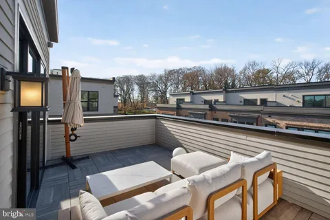 a view of a terrace with a couch