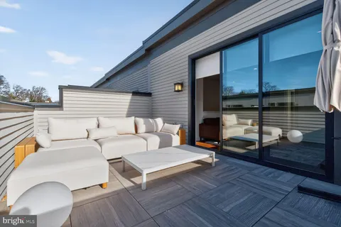 a view of a building with a street