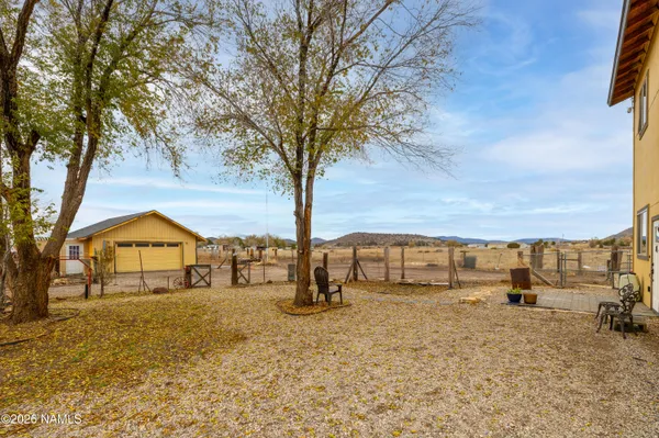 a view of outdoor space with garden