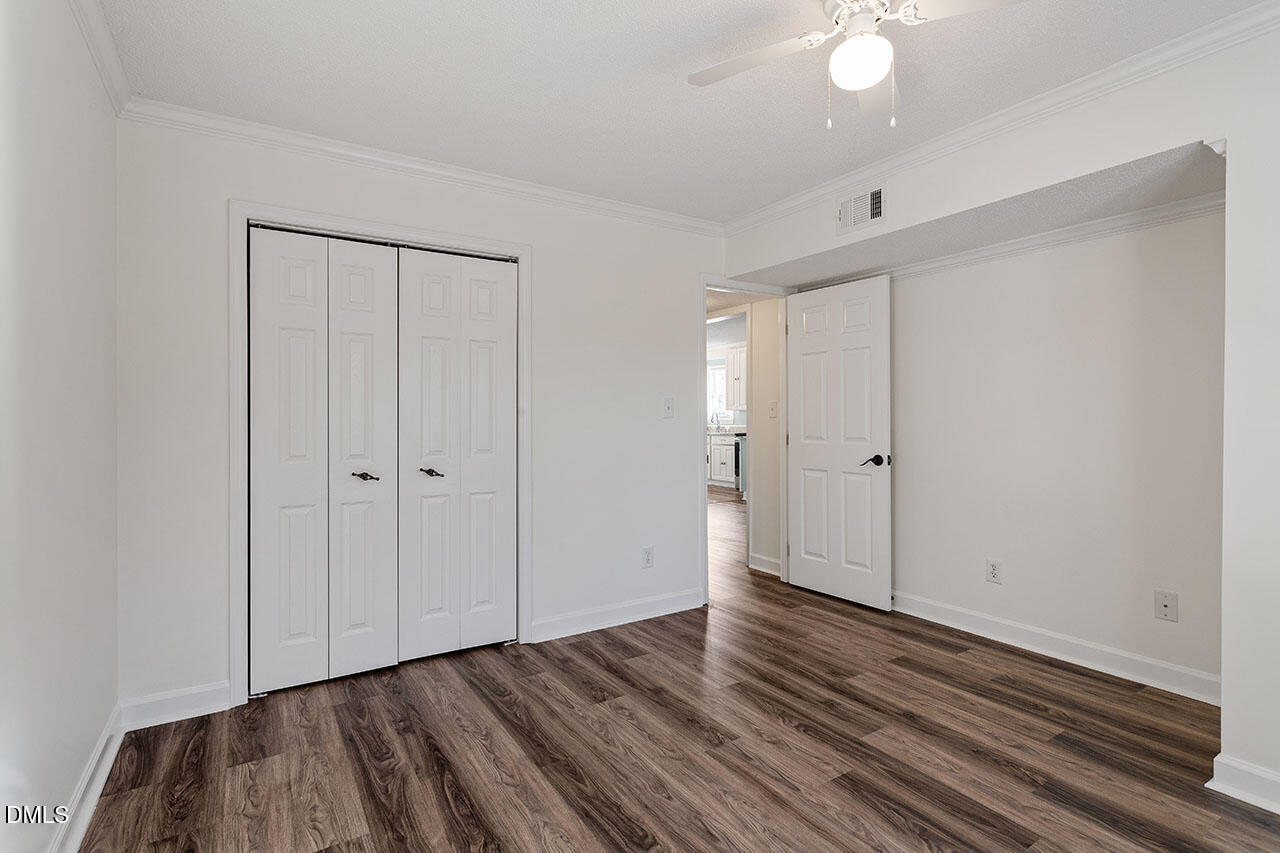 2306 Stafford Avenue, Unit D Raleigh, NC 27607 - Photo 18 of 24 wooden floor in an empty room