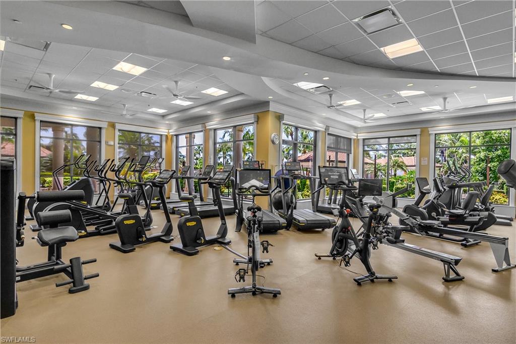 9560 Trevi Court, Unit 4811 Naples, FL 34113 - Photo 32 of 40 a view of a room with gym equipment