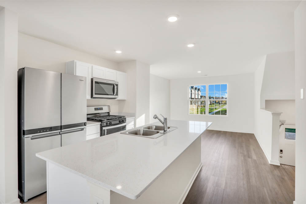 1555 Sequoia Way Pingree Grove, IL 60140 - Photo 9 of 51 a kitchen with stainless steel appliances granite countertop a refrigerator and a stove top oven