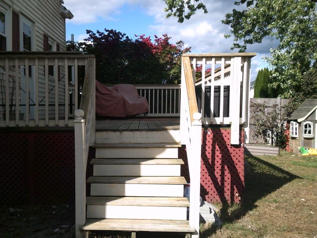 28 Angell Street Woonsocket, RI 02895 - Photo 18 of 20 Steps down to spacious fenced back yard