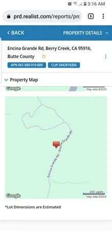 $45,000 | 955 Encina Grande Road, Berry Creek, CA 95916