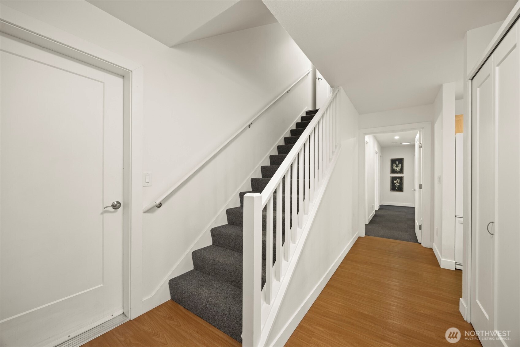 1416 32nd Street Bellingham, WA 98225 - Photo 30 of 37 a view of a hallway with wooden floor and entryway