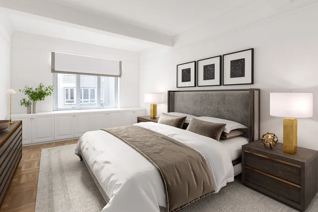 a dining room with table and chairs