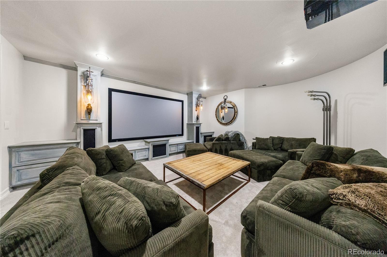 10785 Sundial Rim Road Highlands Ranch, CO 80126 - Photo 30 of 43 a living room with couches and a flat screen tv