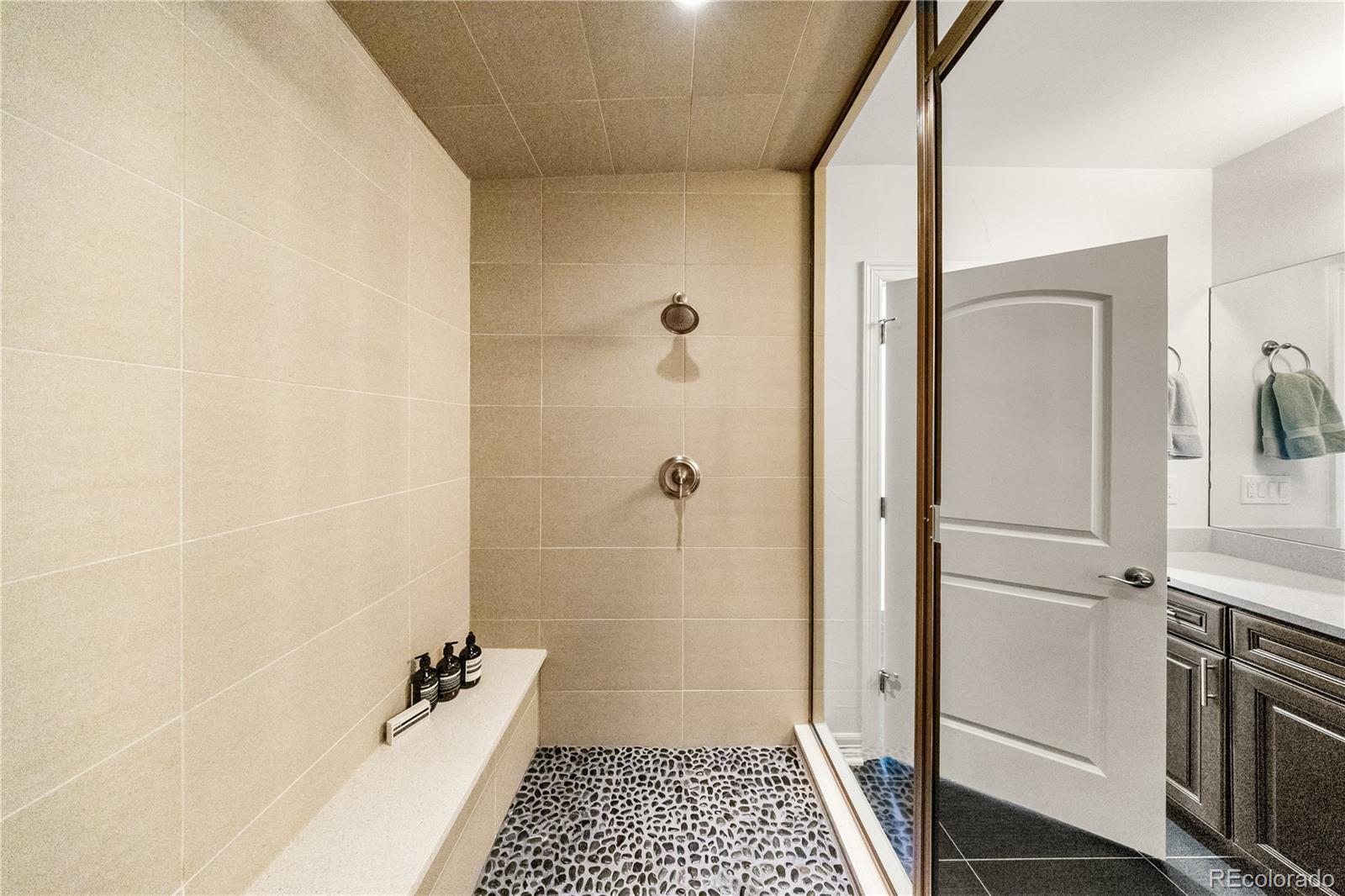 10785 Sundial Rim Road Highlands Ranch, CO 80126 - Photo 34 of 43 a bathroom with a bathtub and a shower