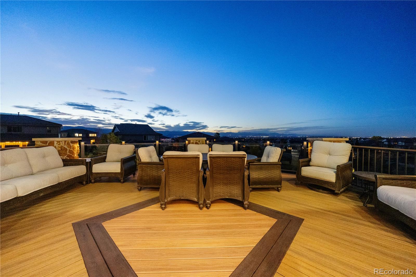 10785 Sundial Rim Road Highlands Ranch, CO 80126 - Photo 39 of 43 a view of sitting area with furniture and wooden floor