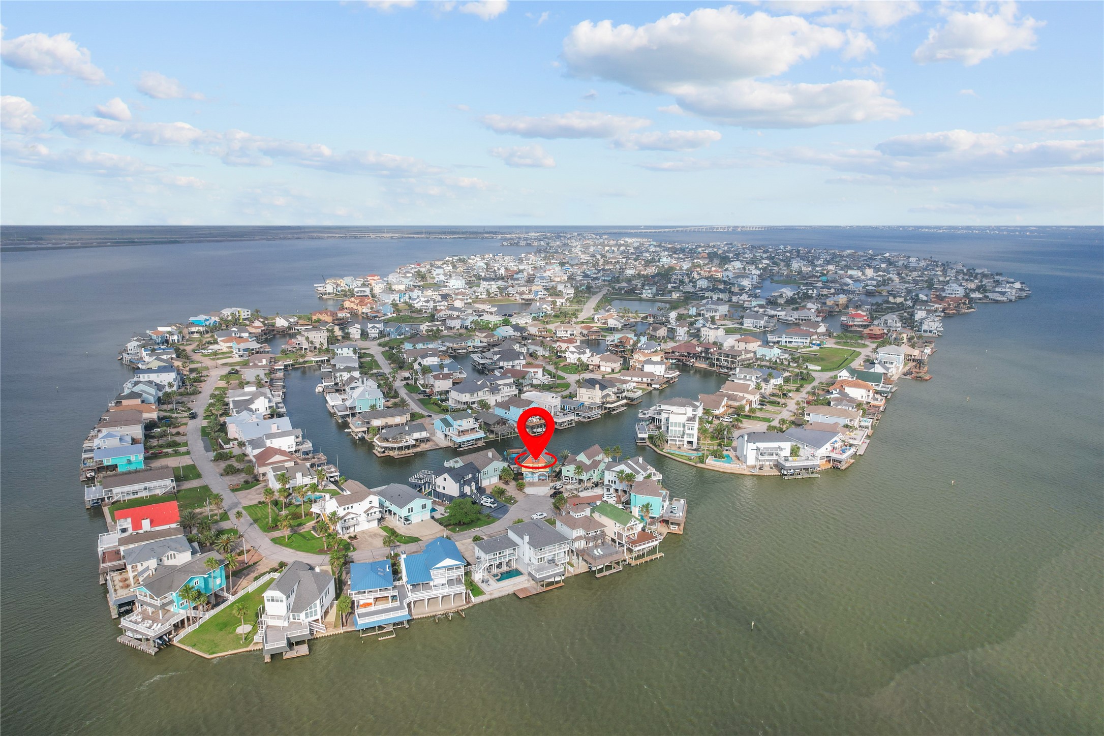 106 Isles End Road Tiki Island, TX 77554 - Photo 33 of 44 an aerial view of a house