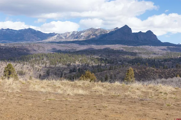 a view of lake with mountain