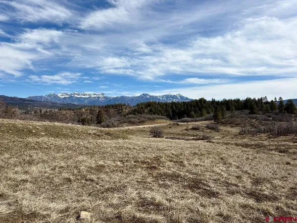 a view of an outdoor space and mountain view
