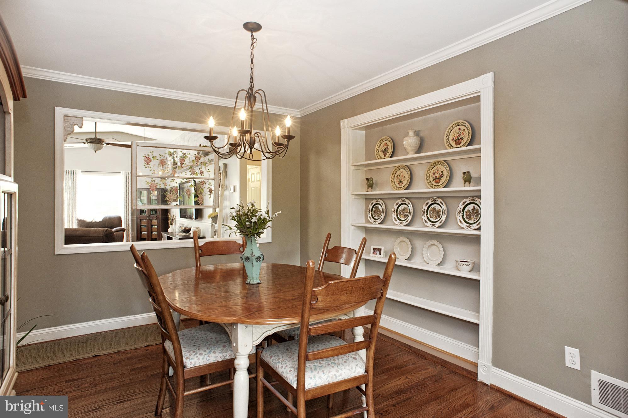 11525 Johns Hopkins Road Fulton, MD 20759 - Photo 11 of 29 Dining Room w HDWD Floors & Built-In Display