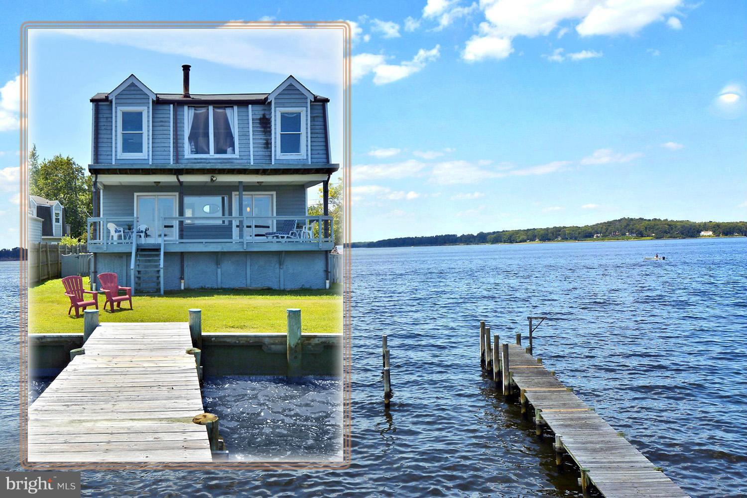 Nantucket-Style Waterfront with Magothy River Pier