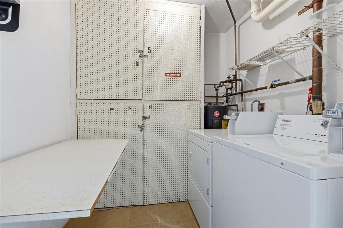 2134 Northeast 36th Street, Unit 82 Lighthouse Point, FL 33064 - Photo 34 of 38 a utility room with dryer and washer